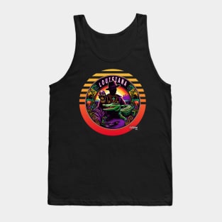 Bayou Beat: Louisiana's Retro Rhythm - American Vintage Retro style USA State Tank Top